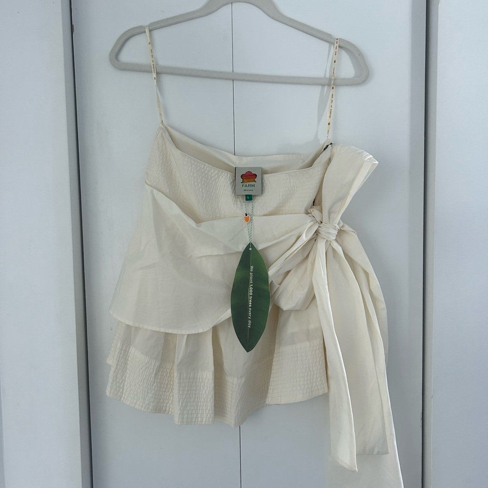 FARM Rio Cream Mini Skirt / NWT - Picture 3 of 6